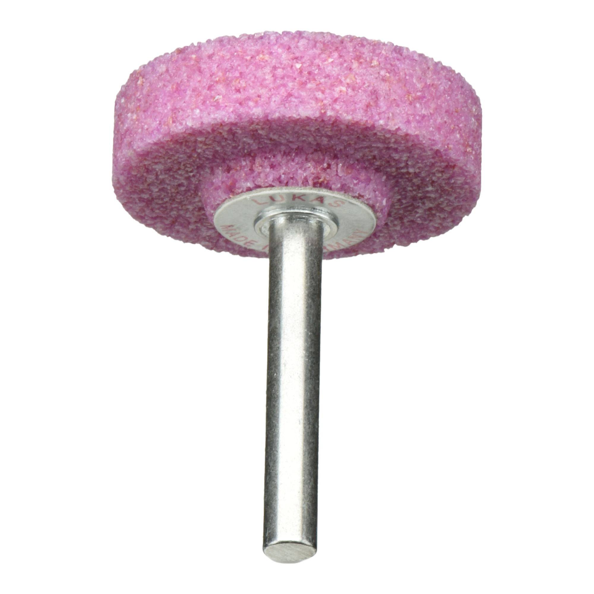 LUKAS-ERZETT A201304010602 Schleifstift ZY2 Zylinderform für Stahl/Stahlguss 40x10mm Schaft 6mm | Edelkorund Korn 30 20St.