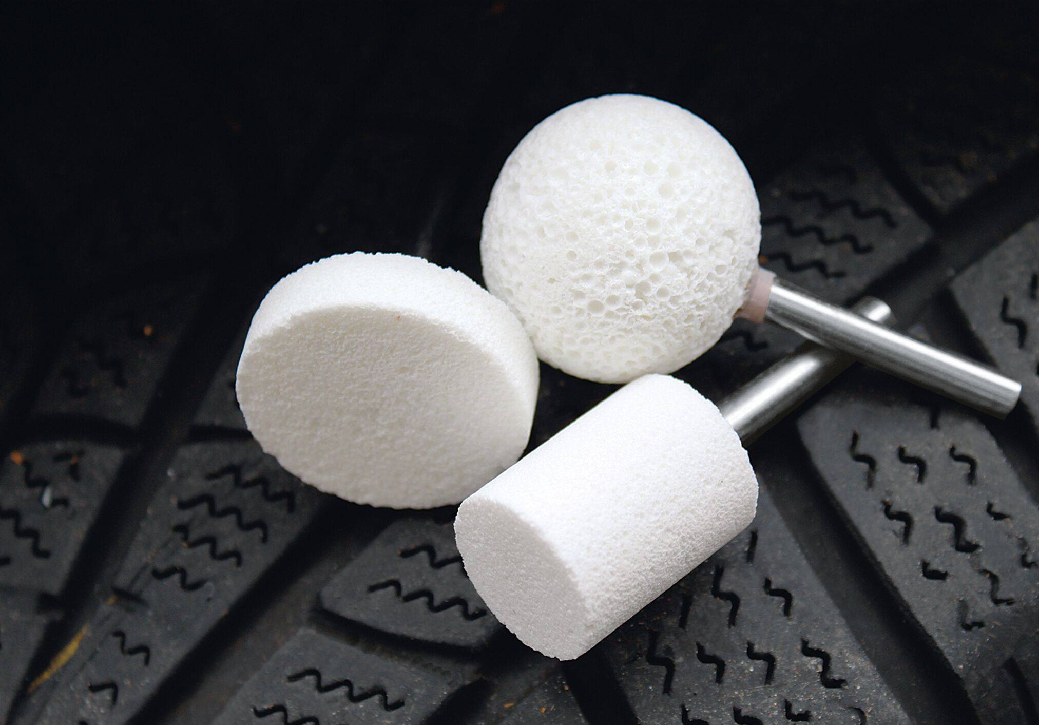 LUKAS-ERZETT A201903838626 Schleifstift KU Kugelform für Kunststoff/Holz/Gummi 38x38mm Schaft 6mm | Korn 0-3 20St.