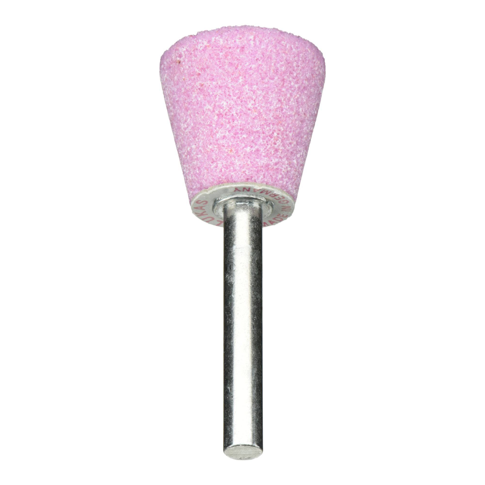 LUKAS-ERZETT A202002524602 Schleifstift TO Topfform für Stahl/Stahlguss 25x24mm Schaft 6mm | Edelkorund Korn 60 20St.