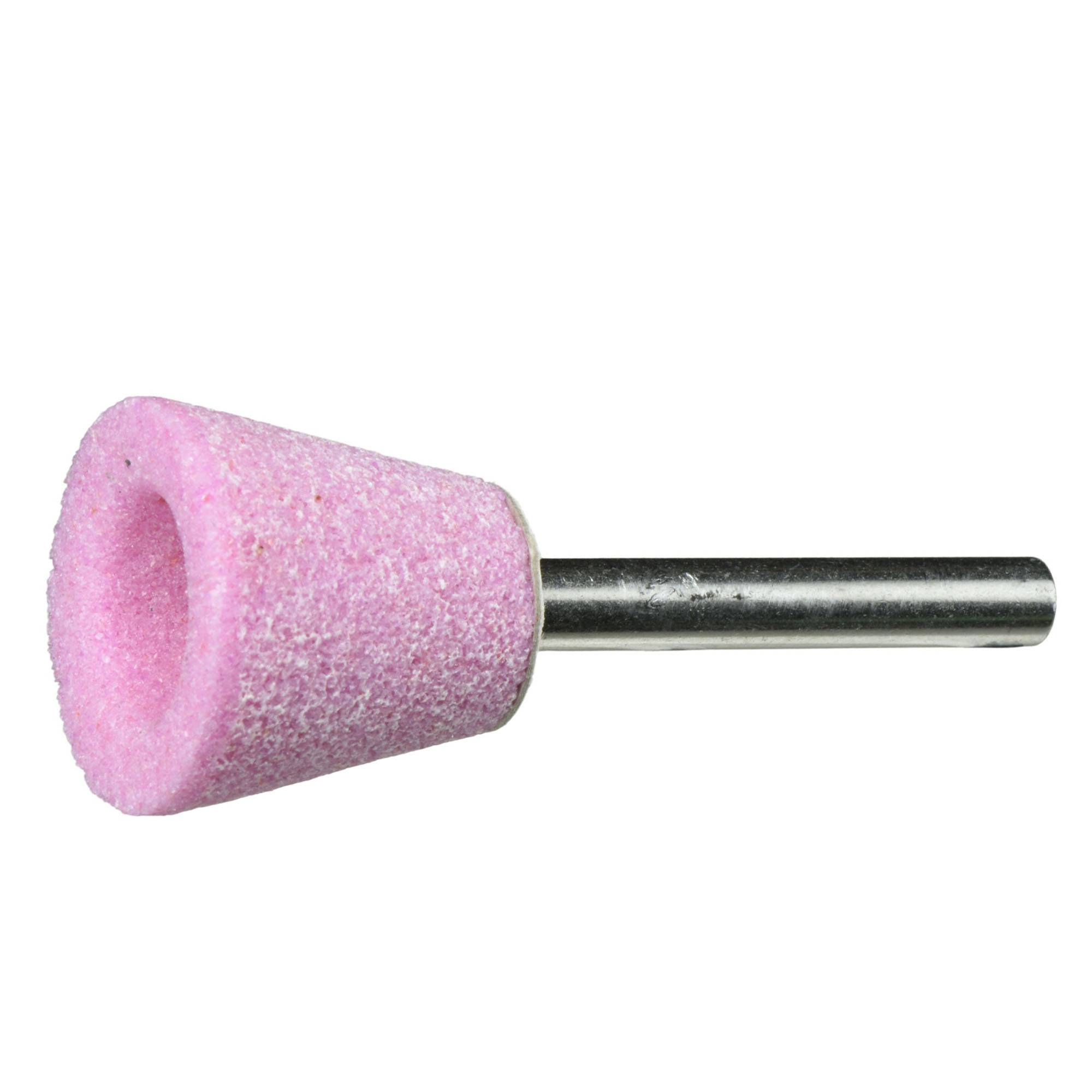 LUKAS-ERZETT A202004036602 Schleifstift TO Topfform für Stahl/Stahlguss 40x36mm Schaft 6mm | Edelkorund Korn 60 20St.