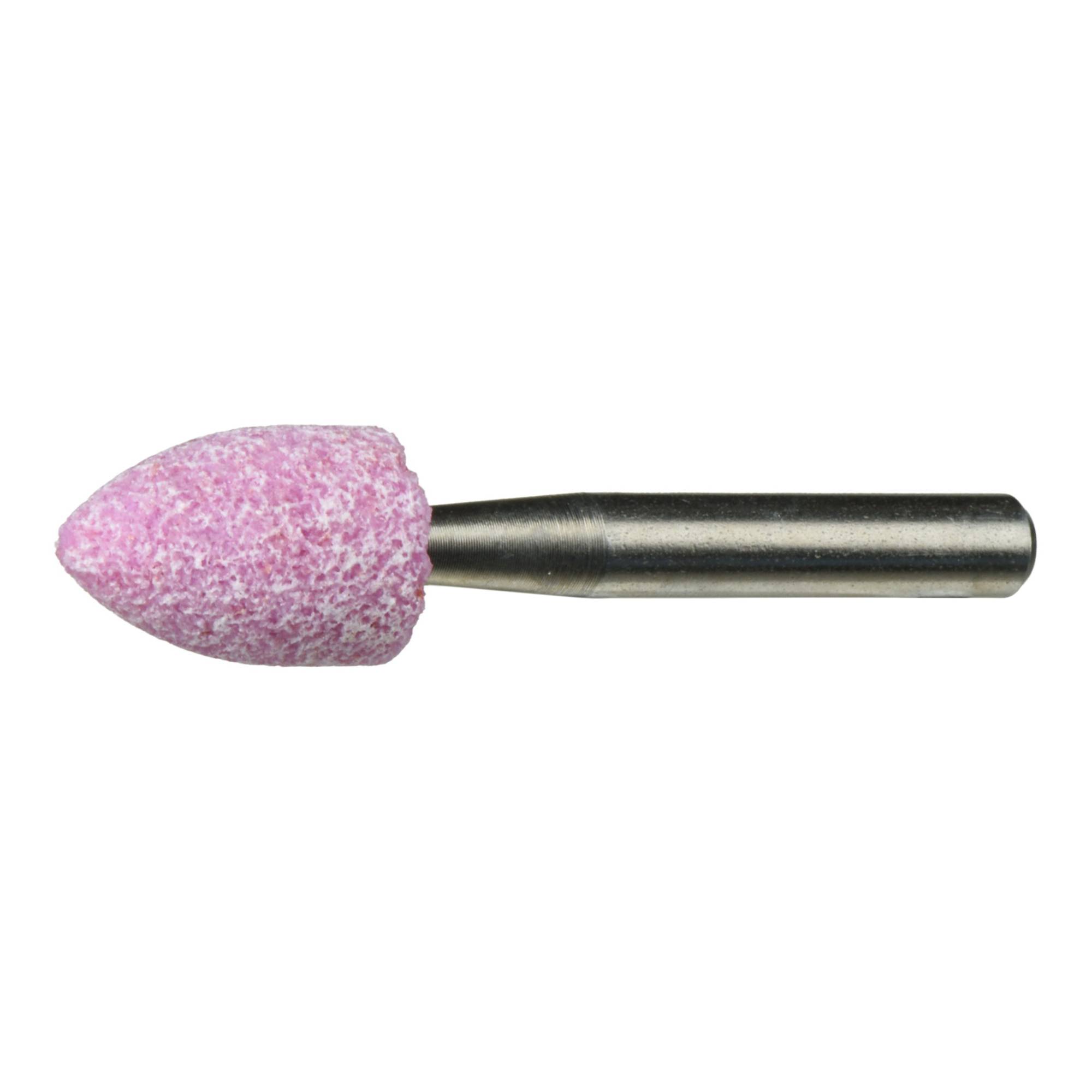 LUKAS-ERZETT A202900033302 Schleifstift D33 Spitzbogenform für Stahl/Stahlguss 6x8mm Schaft 3mm | Edelkorund Korn 80 20St.