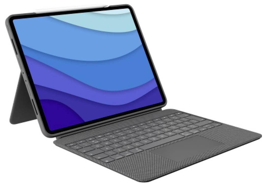 Logitech Combo Touch - Tastatur und Foli Tablet-Tastatur mit Hülle Passend für Marke (Tablet): Apple iPad Pro 11" (M4, 2024
