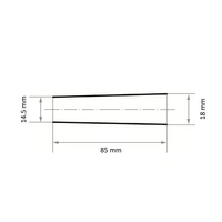 LUKAS-ERZETT A2101208080 Schleifkappe SHKE Walzenkegelform für Stahl 18x85mm Spezialkorund Korn 80 Durchmesser 18mm 25St. LUKAS-ERZETT A2101208080 Schleifkappe SHKE Walzenkegelform für Stahl 18x85mm Spezialkorund Korn 80 Durchmesser 18mm 25St.