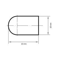LUKAS-ERZETT A21020102080 Schleifkappe SKWRS Walzenrundform universal 10x15mm Spezialkorund Korn 80 Durchmesser 10mm 100St. LUKAS-ERZETT A21020102080 Schleifkappe SKWRS Walzenrundform universal 10x15mm Spezialkorund Korn 80 Durchmesser 10mm 100St.