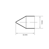 LUKAS-ERZETT A21120053150 Schleifkappe SKWK Walzenkegelform universal 5x11mm Ceramic Korn 150 Durchmesser 5mm 100St. LUKAS-ERZETT A21120053150 Schleifkappe SKWK Walzenkegelform universal 5x11mm Ceramic Korn 150 Durchmesser 5mm 100St.