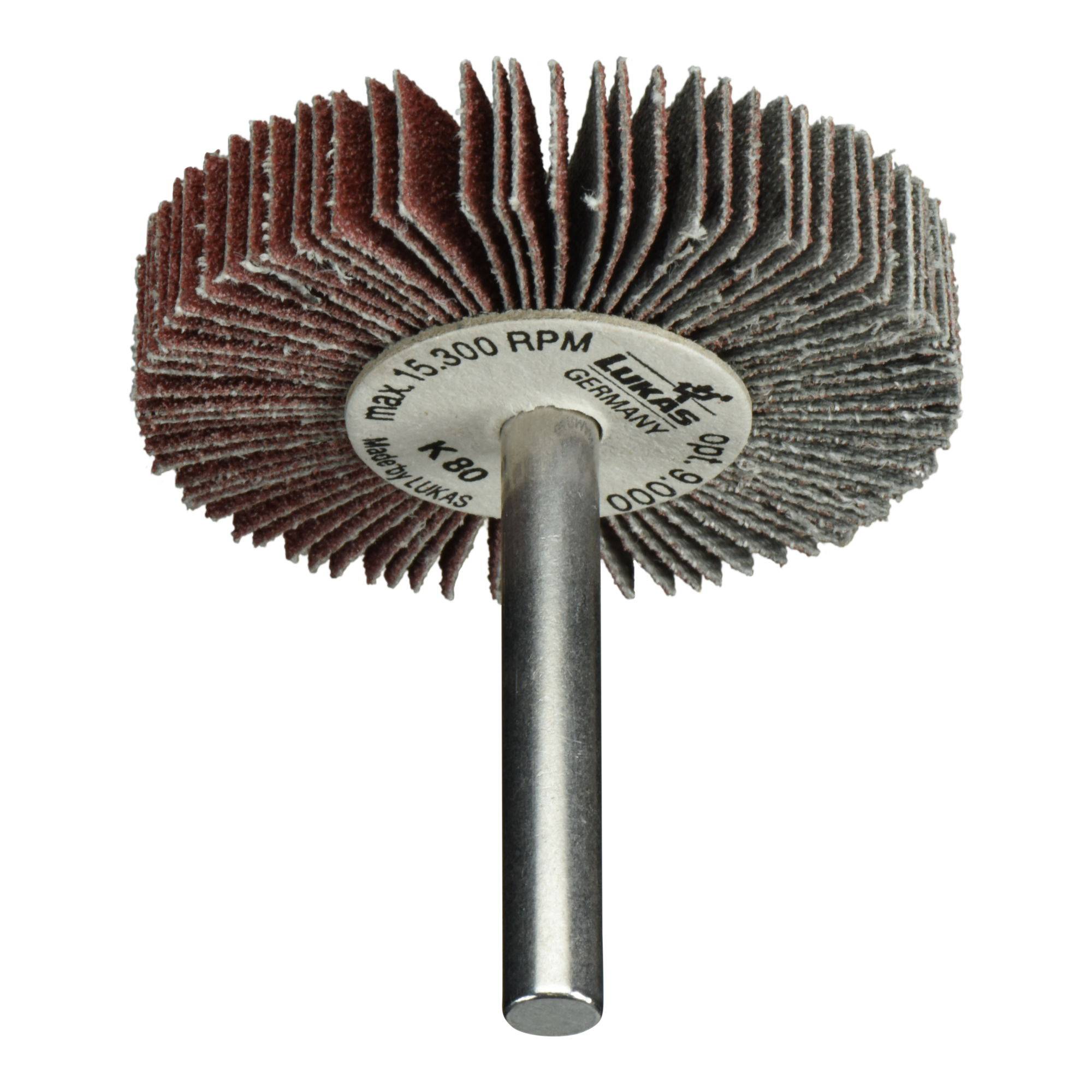 LUKAS-ERZETT A2200050106080 Fächerschleifer SFL universal 50x10mm Schaft 6mm Korund Korn 80 10St.