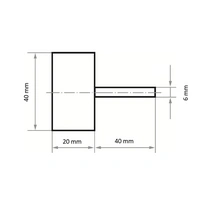 LUKAS-ERZETT A2203040206207 Fächerschleifer SFV für Edelstahl 40x20mm Schaft 6mm Siliciumcarbid Korn 280 10St. LUKAS-ERZETT A2203040206207 Fächerschleifer SFV für Edelstahl 40x20mm Schaft 6mm Siliciumcarbid Korn 280 10St.