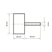 LUKAS-ERZETT A2203040306107 Fächerschleifer SFV universal 40x30mm Schaft 6mm Korund Korn 280 10St. LUKAS-ERZETT A2203040306107 Fächerschleifer SFV universal 40x30mm Schaft 6mm Korund Korn 280 10St.
