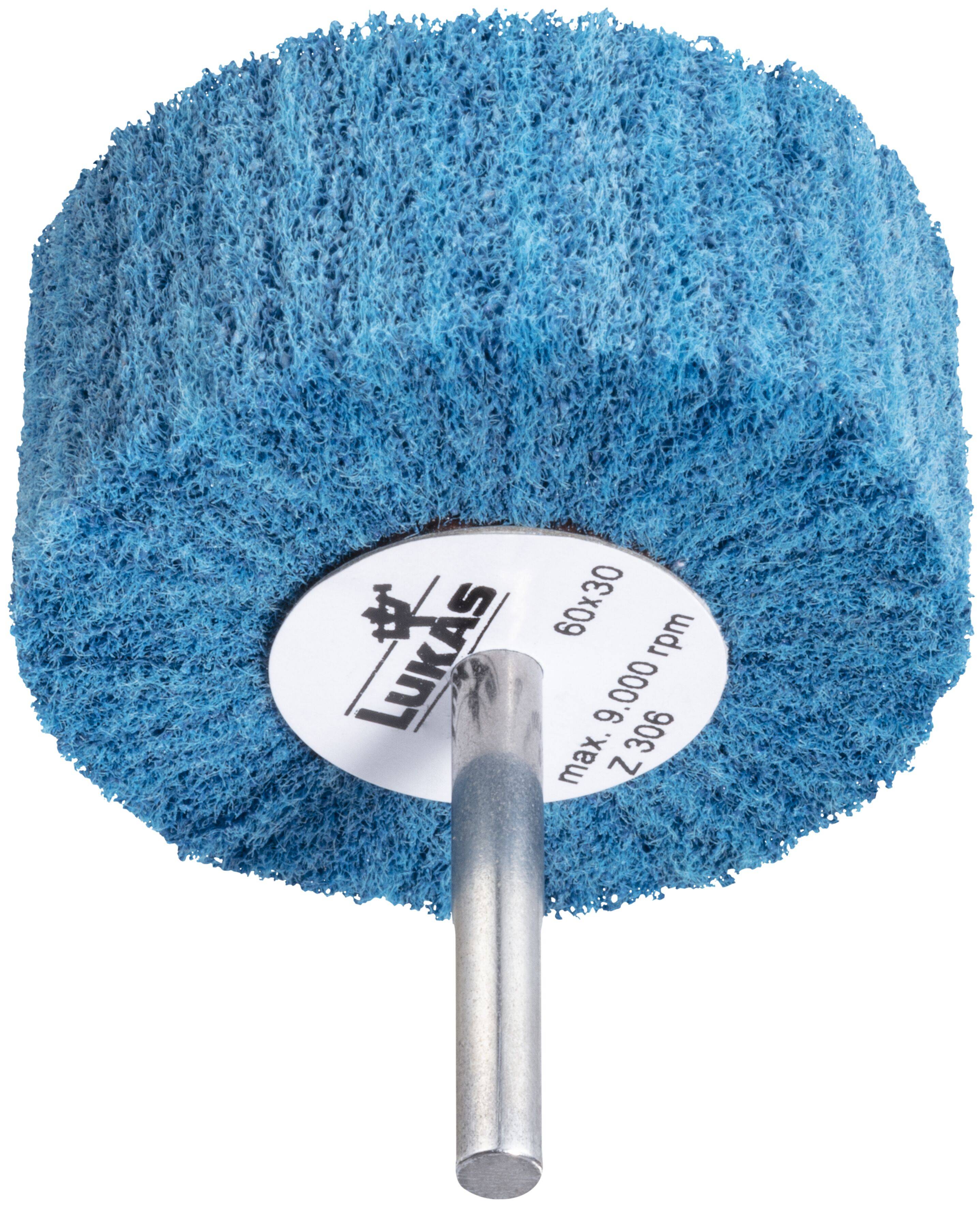 LUKAS-ERZETT A2203060306306 Fächerschleifer SFV für Edelstahl 60x30mm Schaft 6mm Zirkonkorund Korn 180 10St.