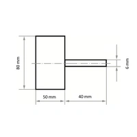 LUKAS-ERZETT A2204080506104 Fächerschleifer SFM universal 80x50mm Schaft 6mm Korund Korn 100/80 10St. LUKAS-ERZETT A2204080506104 Fächerschleifer SFM universal 80x50mm Schaft 6mm Korund Korn 100/80 10St.