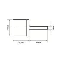 LUKAS-ERZETT A29200300306021 Marmorierstift P6MA Medium 30x30mm Schaft 6mm Siliciumcarbid Korn 46 1St. LUKAS-ERZETT A29200300306021 Marmorierstift P6MA Medium 30x30mm Schaft 6mm Siliciumcarbid Korn 46 1St.