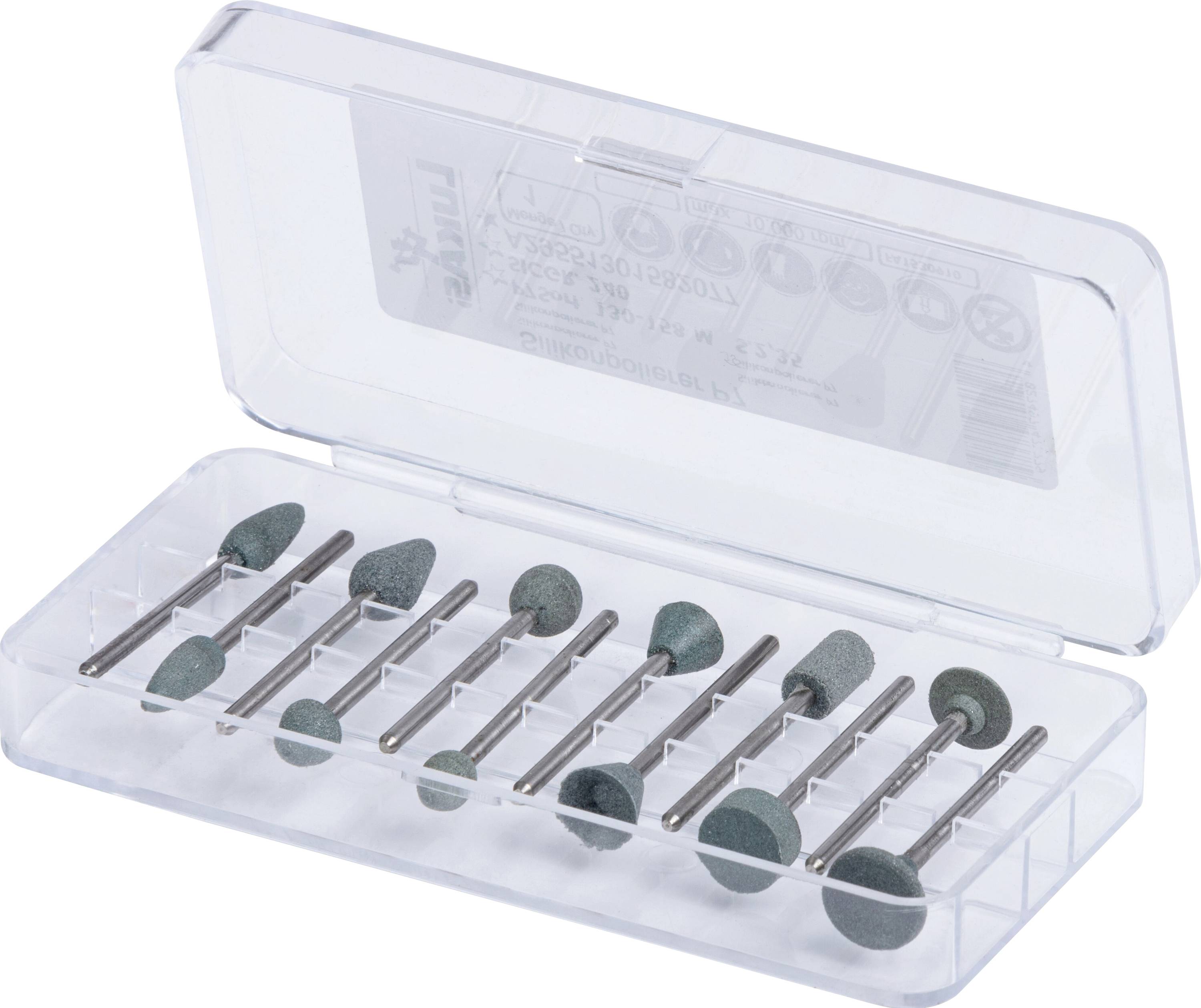 LUKAS-ERZETT A29551301582077 Kleinpolierstifte-Set 12-teilig | Schaft 2.35x40mm Siliciumcarbid Korn 240 1 Set