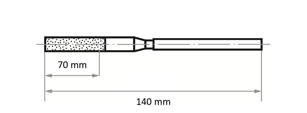 LUKAS-ERZETT A34003142091 Diamantfeile DF 3142 | Querschnitt 3.5mm | Korn D 91 1St.