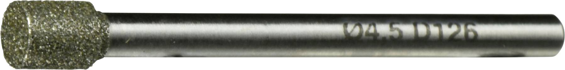 Ein zylindrischer Metalltool mit der Gravur 'Ø4.5 D126' an seiner Seite. Das Ende des Werkzeugs erscheint mit einem rauen, texturierten Material beschichtet.