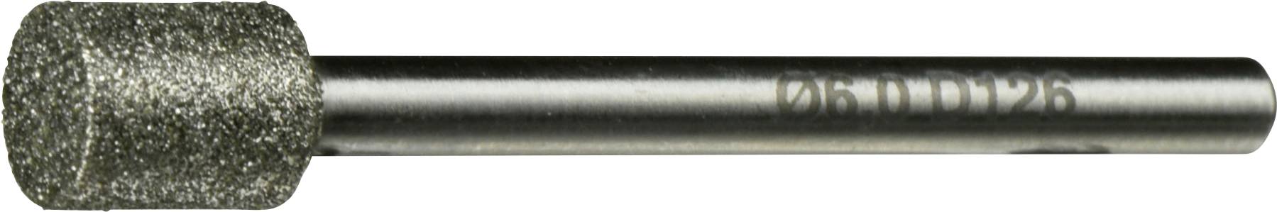 Dremel-Schleifstein mit zylindrischer Form, verwendet zum Schleifen oder Schärfen harter Materialien.