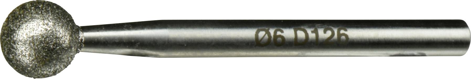 LUKAS-ERZETT A34013094126 Diamantschleifstift DSK Kugelform 6x6mm Schaft 3mm 1St.