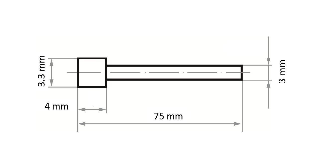 LUKAS-ERZETT A340203303126 Diamantschleifstift 1St.