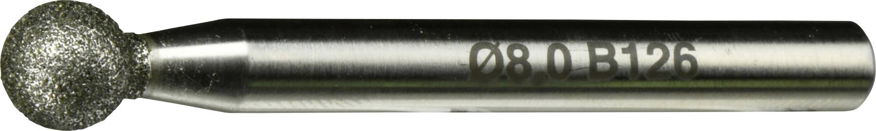 LUKAS-ERZETT A34033095126 CBN-Schleifstift CSK Kugelform 8x8mm Schaft 6mm 1St.