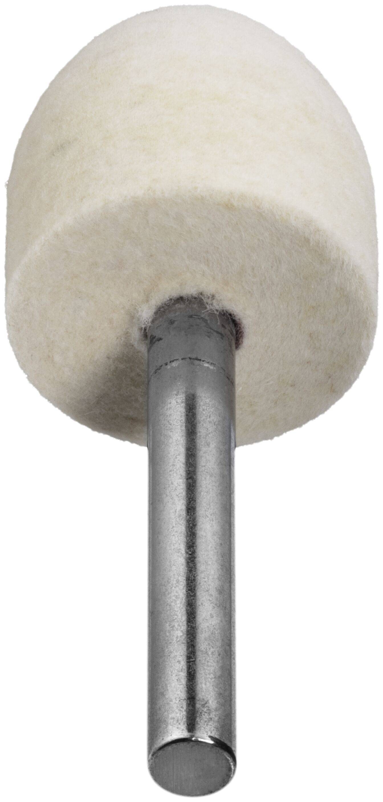 LUKAS-ERZETT A3701025306 Polierstift P3SP Spitzbogenform 25x30mm Schaft 6mm Filz für Polierpaste 10St.