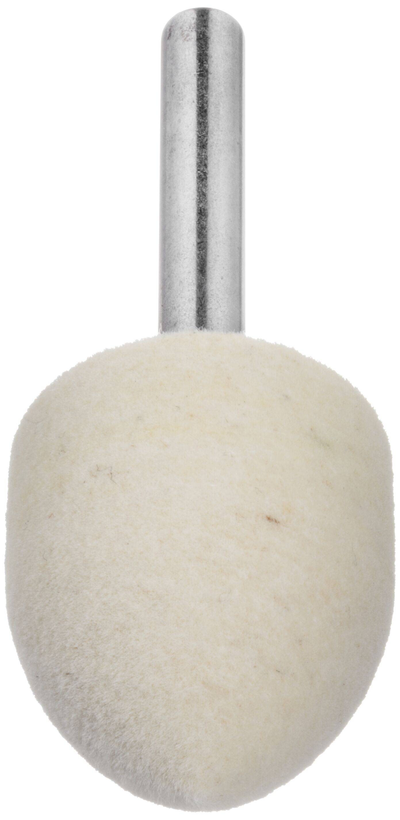 LUKAS-ERZETT A3701025306 Polierstift P3SP Spitzbogenform 25x30mm Schaft 6mm Filz für Polierpaste 10St.