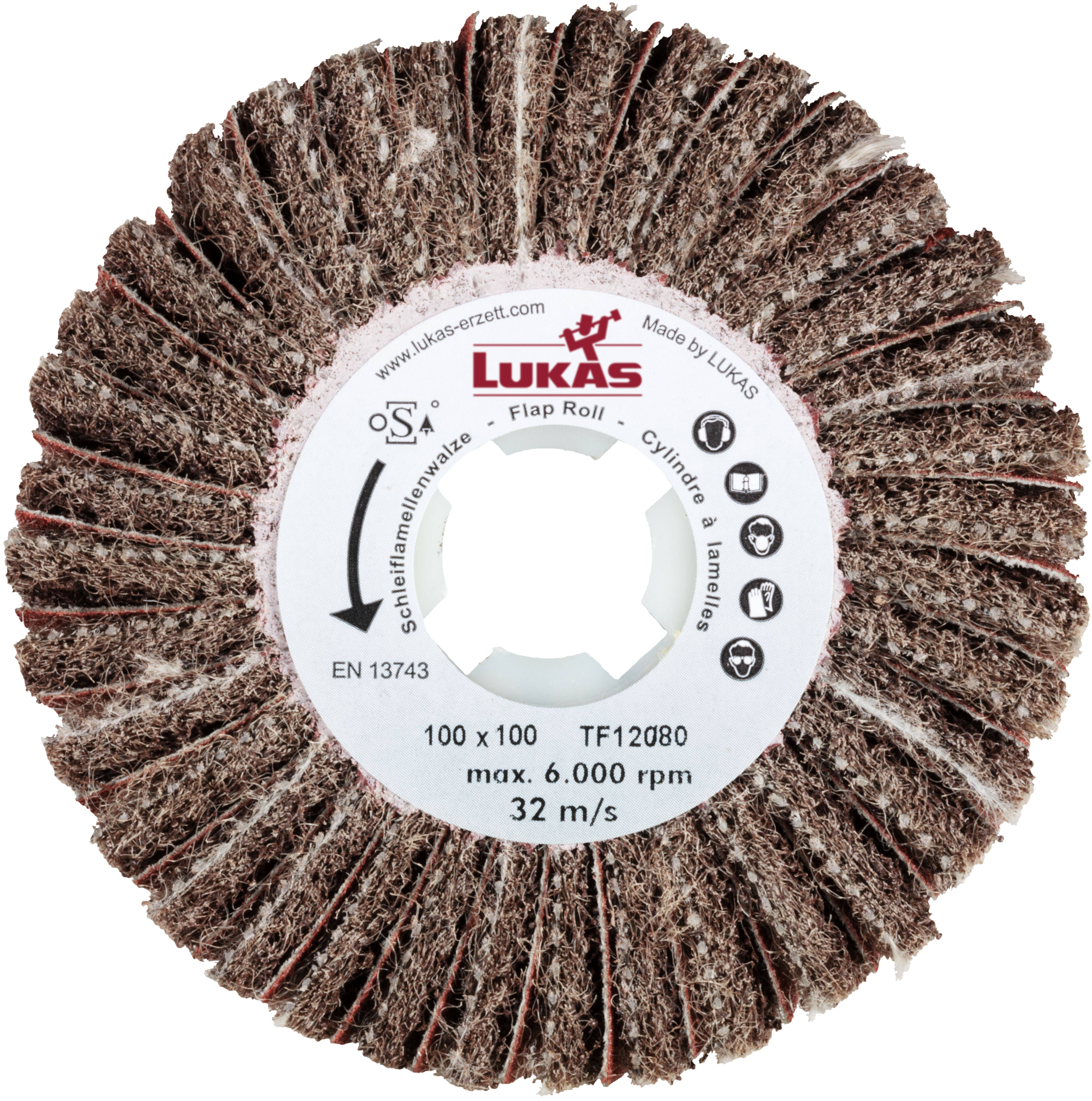 LUKAS-ERZETT A22881001000104 Schleifwalze LWM 100100 B.19A 104/80 Durchmesser 100mm 1St.