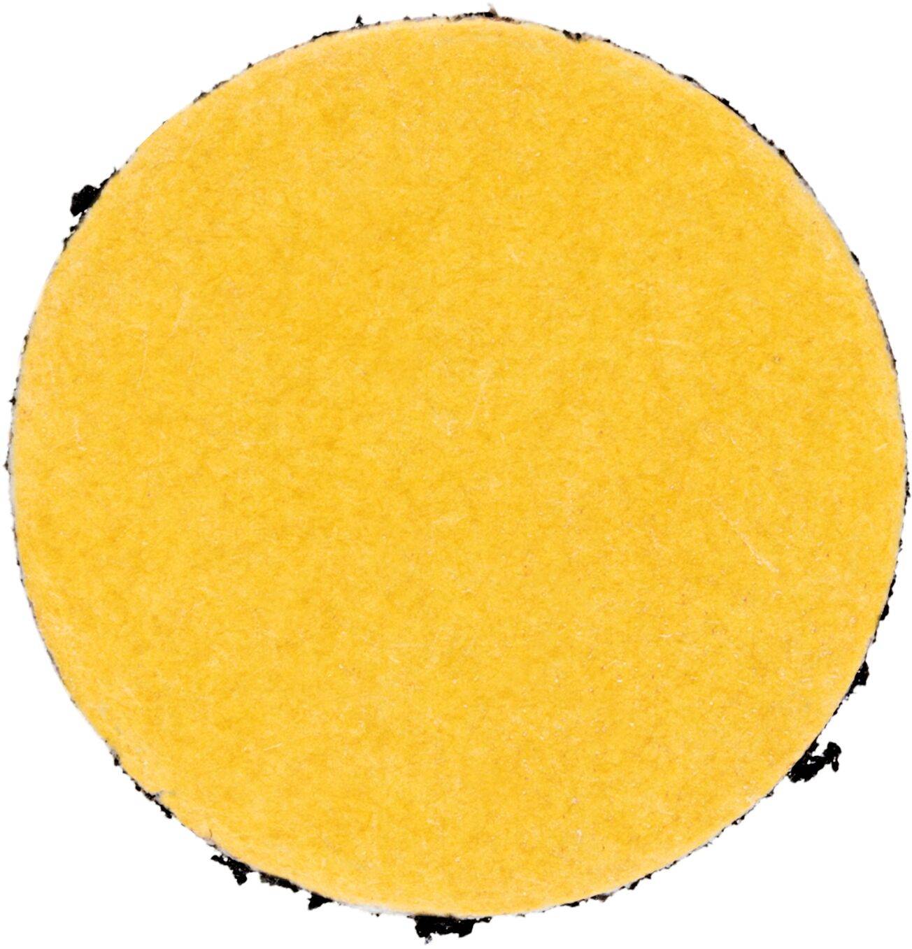 Eine runde gelbe Maistortilla mit leicht knusprigen Rändern.