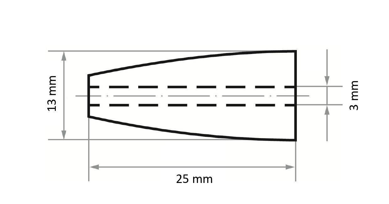 LUKAS-ERZETT SRKE 1325 B.03 NK 150 A240401325150 Schleifhülse Körnung (num) 150 (Ø x L) 13mm x 25mm 50St.