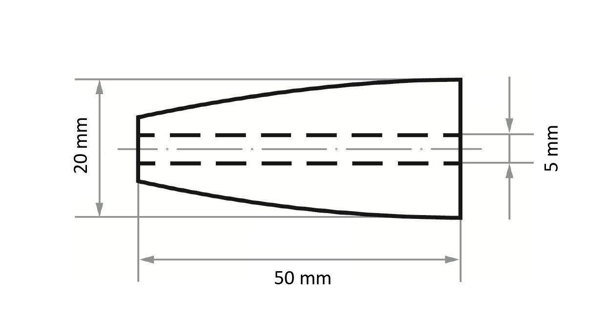 LUKAS-ERZETT SRKE 2050 B.05 NK 50 A240402050050 Schleifhülse Körnung (num) 50 (Ø x L) 20mm x 50mm 50St.