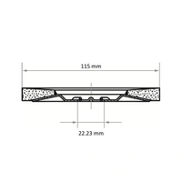 LUKAS-ERZETT A27201150400050 Fächerschleifscheibe Durchmesser 115mm Bohrungs-Ø 22.23mm 10St. LUKAS-ERZETT A27201150400050 Fächerschleifscheibe Durchmesser 115mm Bohrungs-Ø 22.23mm 10St.