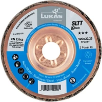 LUKAS-ERZETT A27201250400045A Fächerschleifscheibe Durchmesser 125 mm Bohrungs-Ø 22.23 mm 10 St. LUKAS-ERZETT A27201250400045A Fächerschleifscheibe Durchmesser 125 mm Bohrungs-Ø 22.23 mm 10 St.