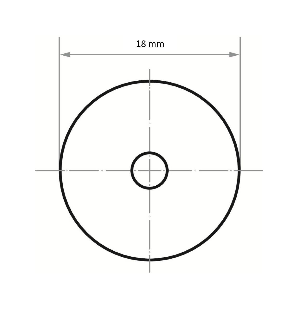 LUKAS-ERZETT PSH 018 NK 80 A3300018080 Schleifblatt Körnung (num) 80 (Ø) 18mm 100St.