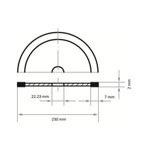LUKAS-ERZETT A344112301107013 DiamantFLIESE S7 230 Diamanttrennscheibe 1St. LUKAS-ERZETT A344112301107013 DiamantFLIESE S7 230 Diamanttrennscheibe 1St.