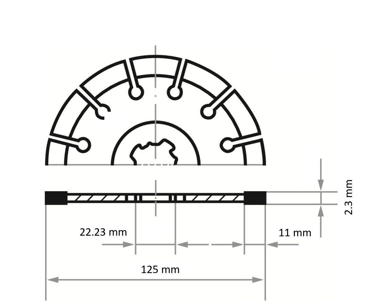 LUKAS-ERZETT A344131259210083 DiamantLD3 S10 X-LOCK 125 Diamanttrennscheibe 1St.