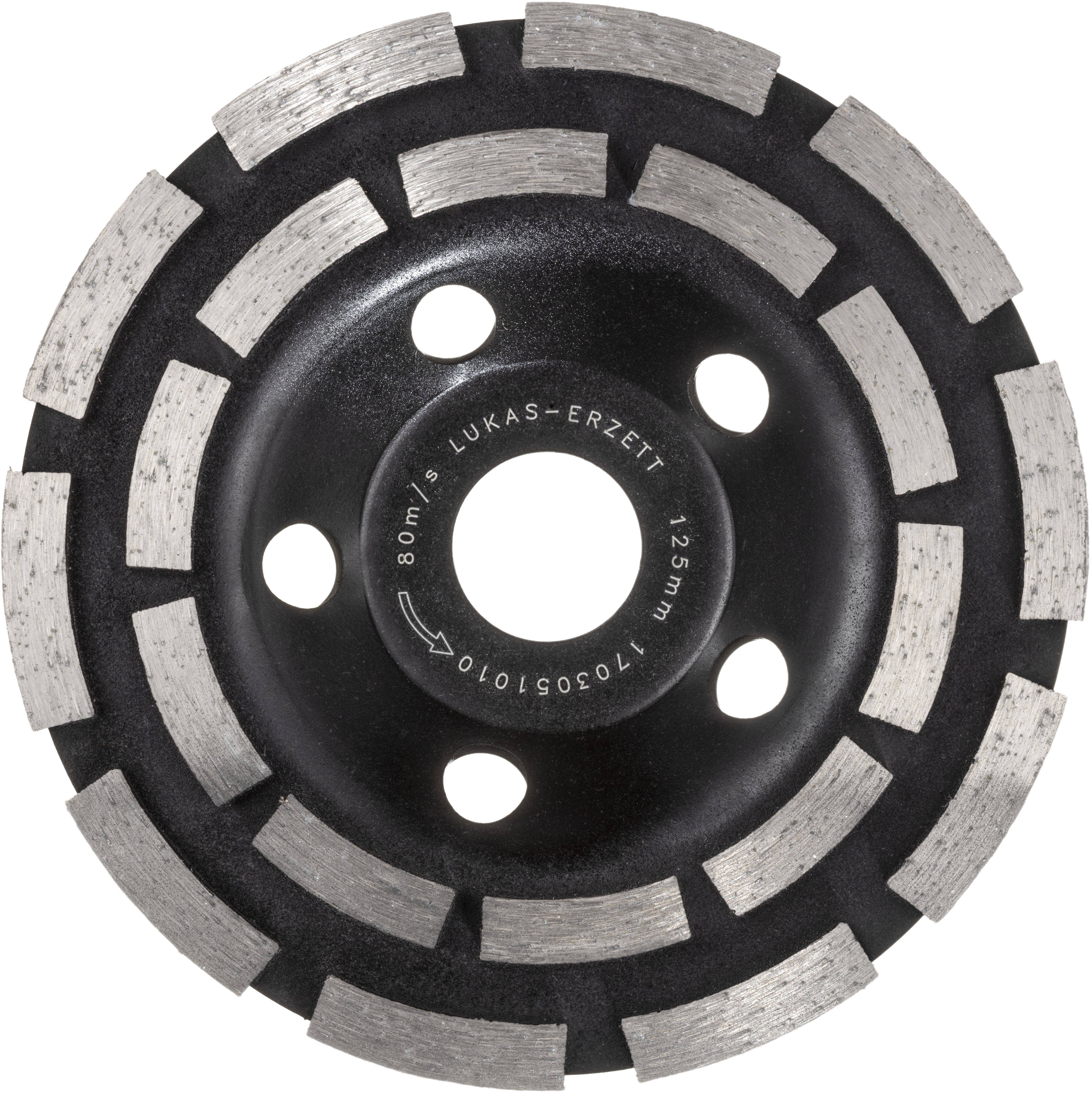 LUKAS-ERZETT A345531251607185 Diamantschleiftopf DST S5 universal Ø 125mm für Winkelschleifer DST S5 125x22,23x5 1St.