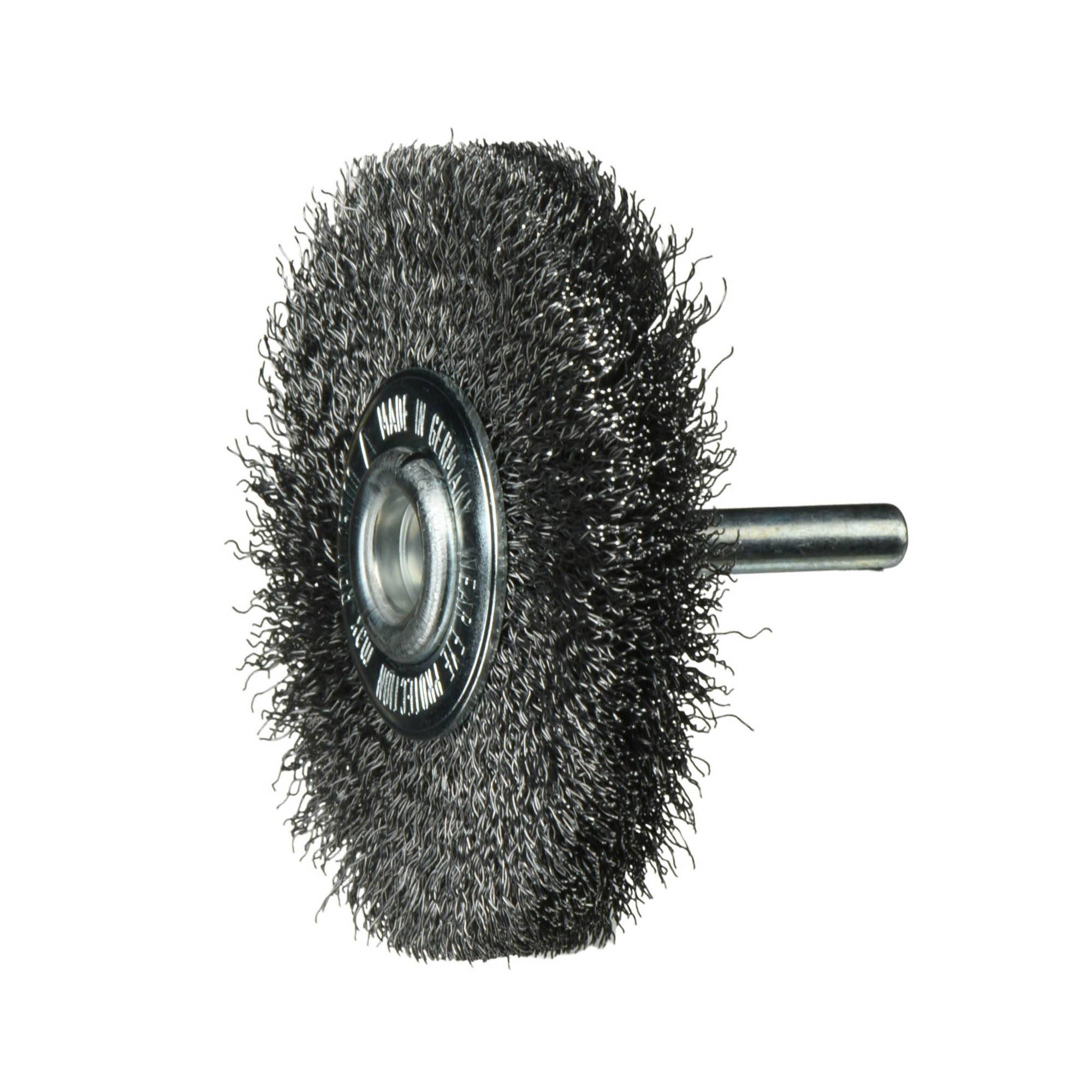 LUKAS-ERZETT Schaftrund-Drahtbürste BSSW für Stahl 70x18mm für Bohrmaschinen gewellt BSSW 07018 S6 A350007036 10St.