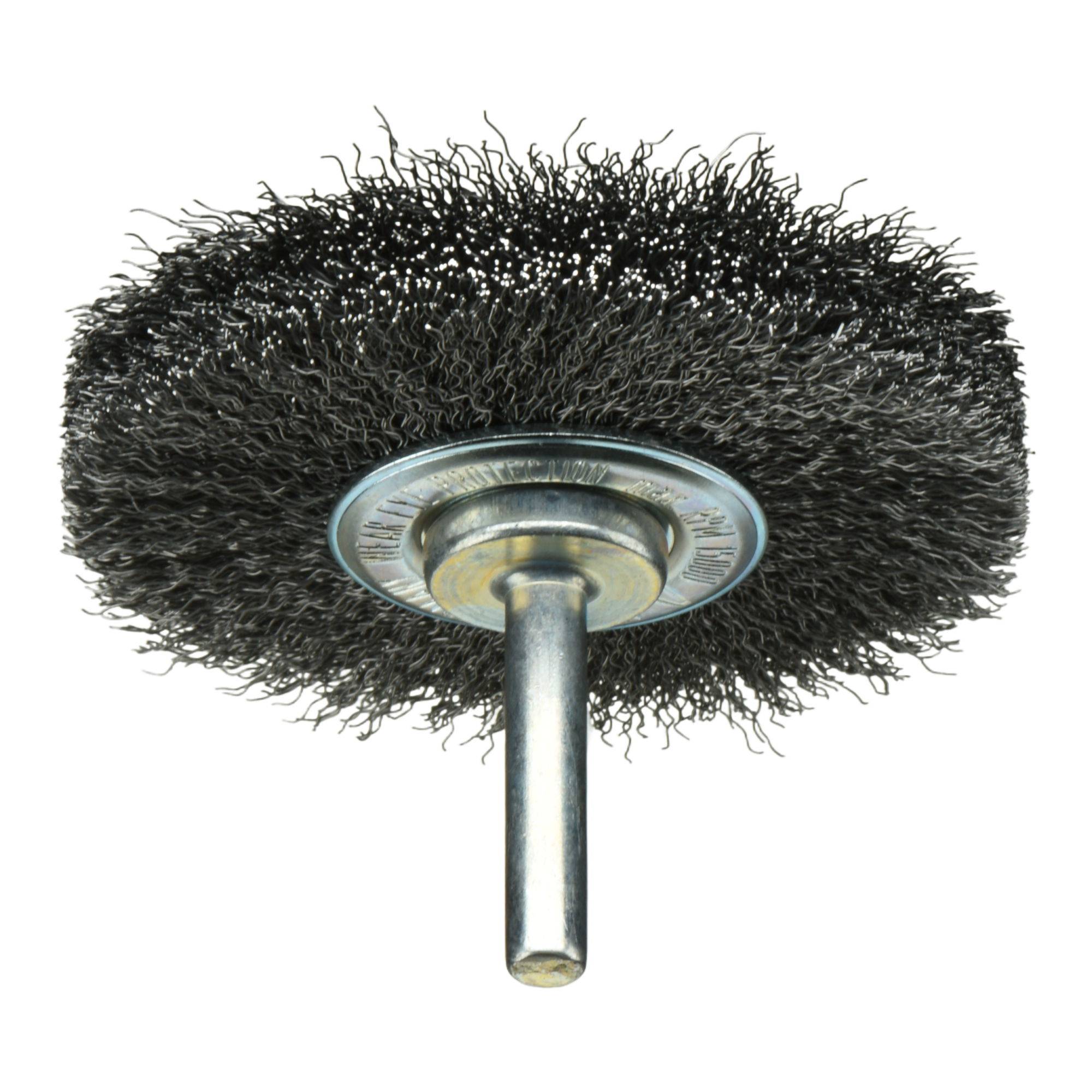 LUKAS-ERZETT Schaftrund-Drahtbürste BSSW für Stahl 70x18mm für Bohrmaschinen gewellt BSSW 07018 S6 A350007036 10St.