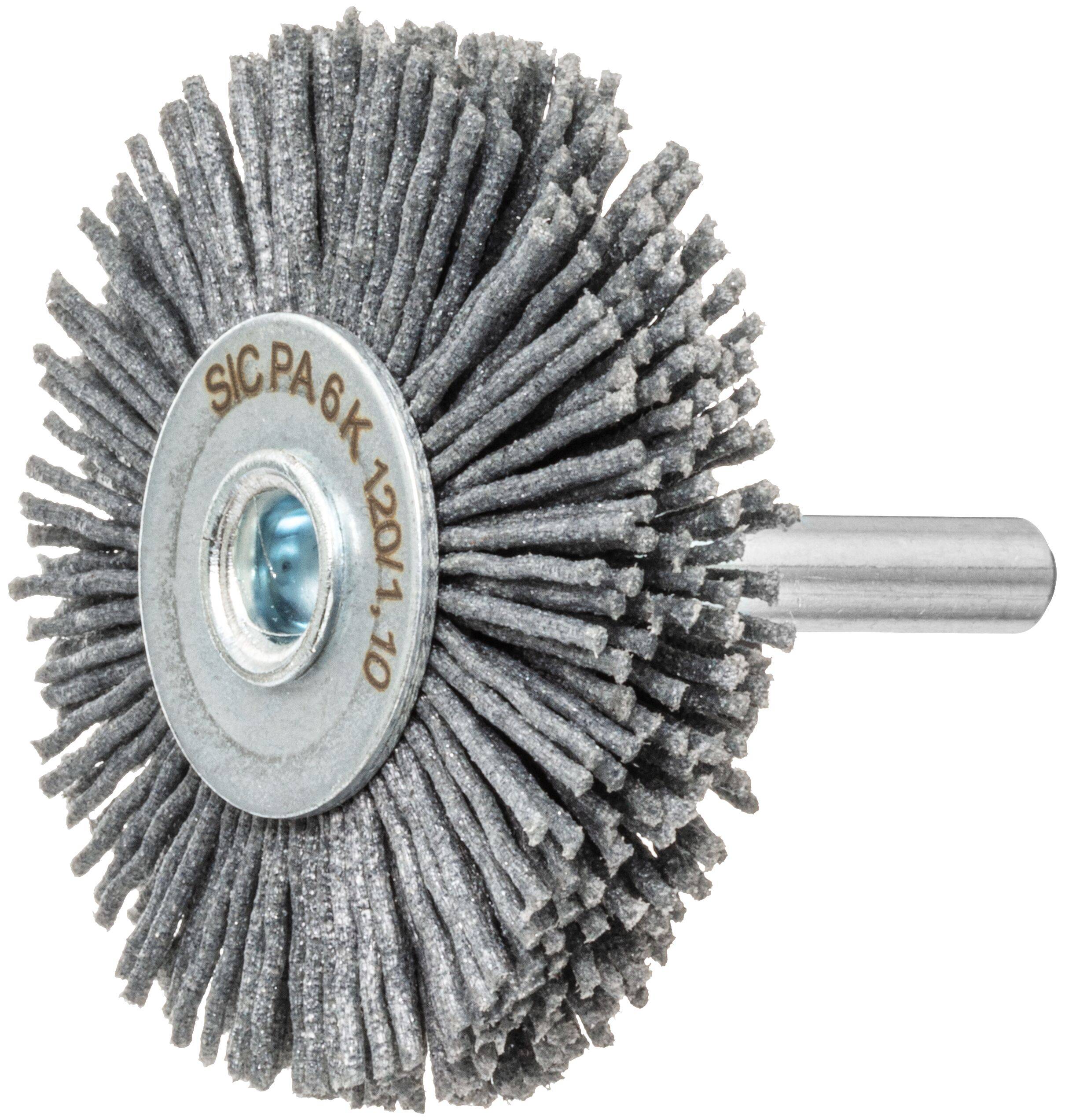 LUKAS-ERZETT Schaftrund-Drahtbürste BSNG universal 70x12mm für Bohrmaschinen aus Nylon | grob BSSW 07018 S6 A350107012048 10St.