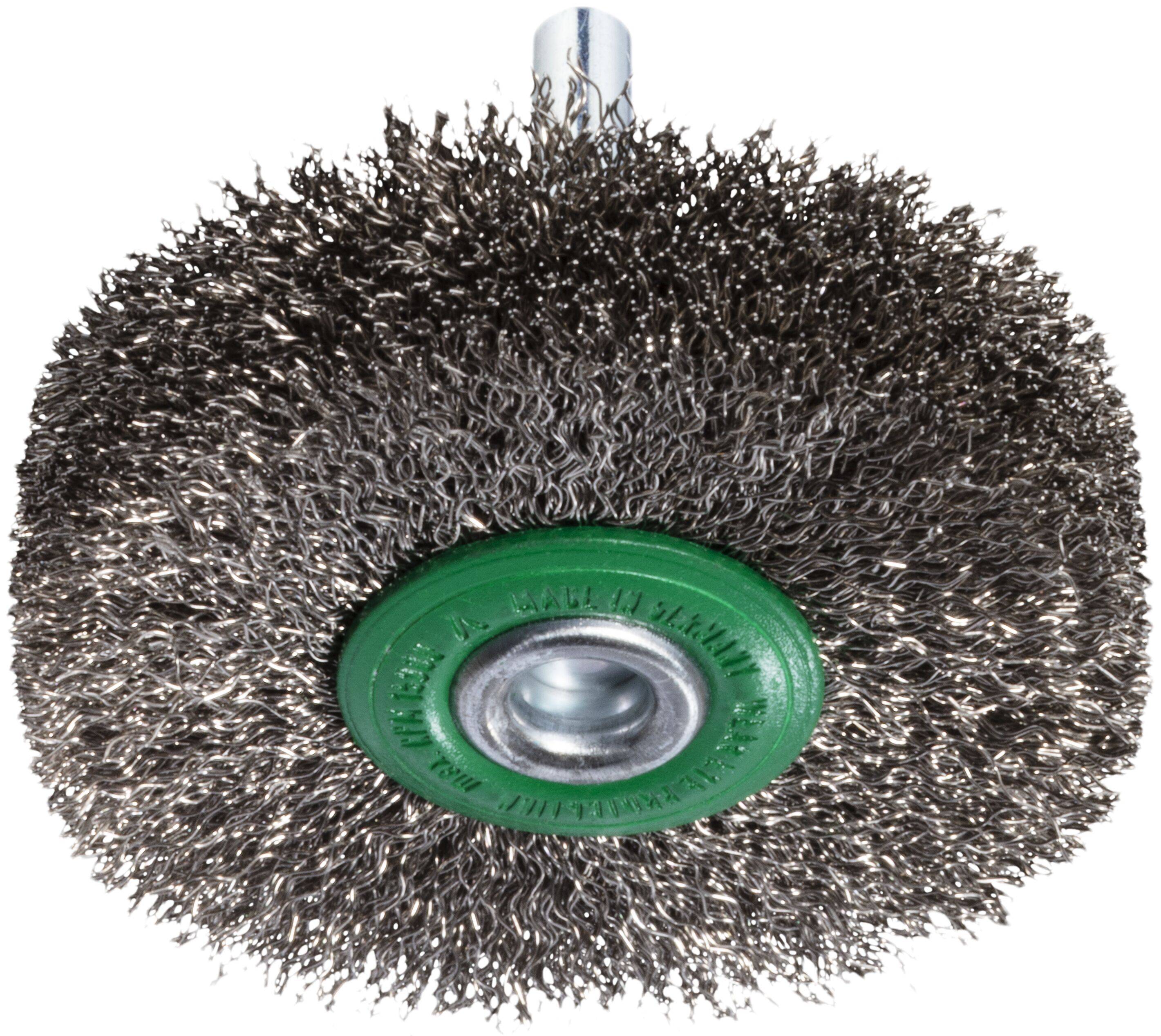 LUKAS-ERZETT Schaftrund-Drahtbürste BSVW für Edelstahl 70x18mm für Bohrmaschinen gewellt BSVW 07018 S6 A350107018213 10St.