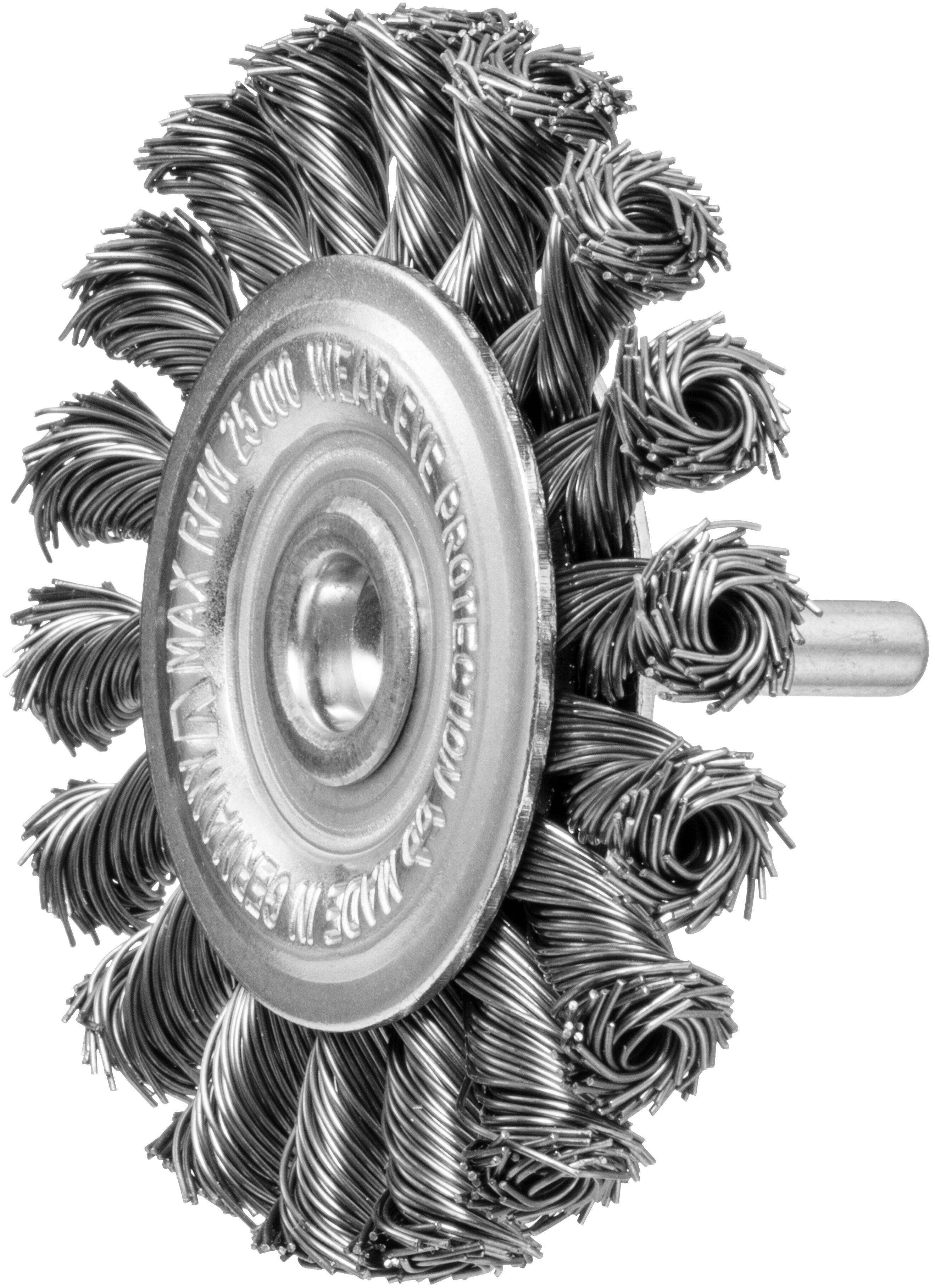 LUKAS-ERZETT Schaftrund-Drahtbürste BSVZ für Edelstahl 75x8mm für Bohrmaschinen gezopft BSVZ 07508 S6 A350107508235 10St.