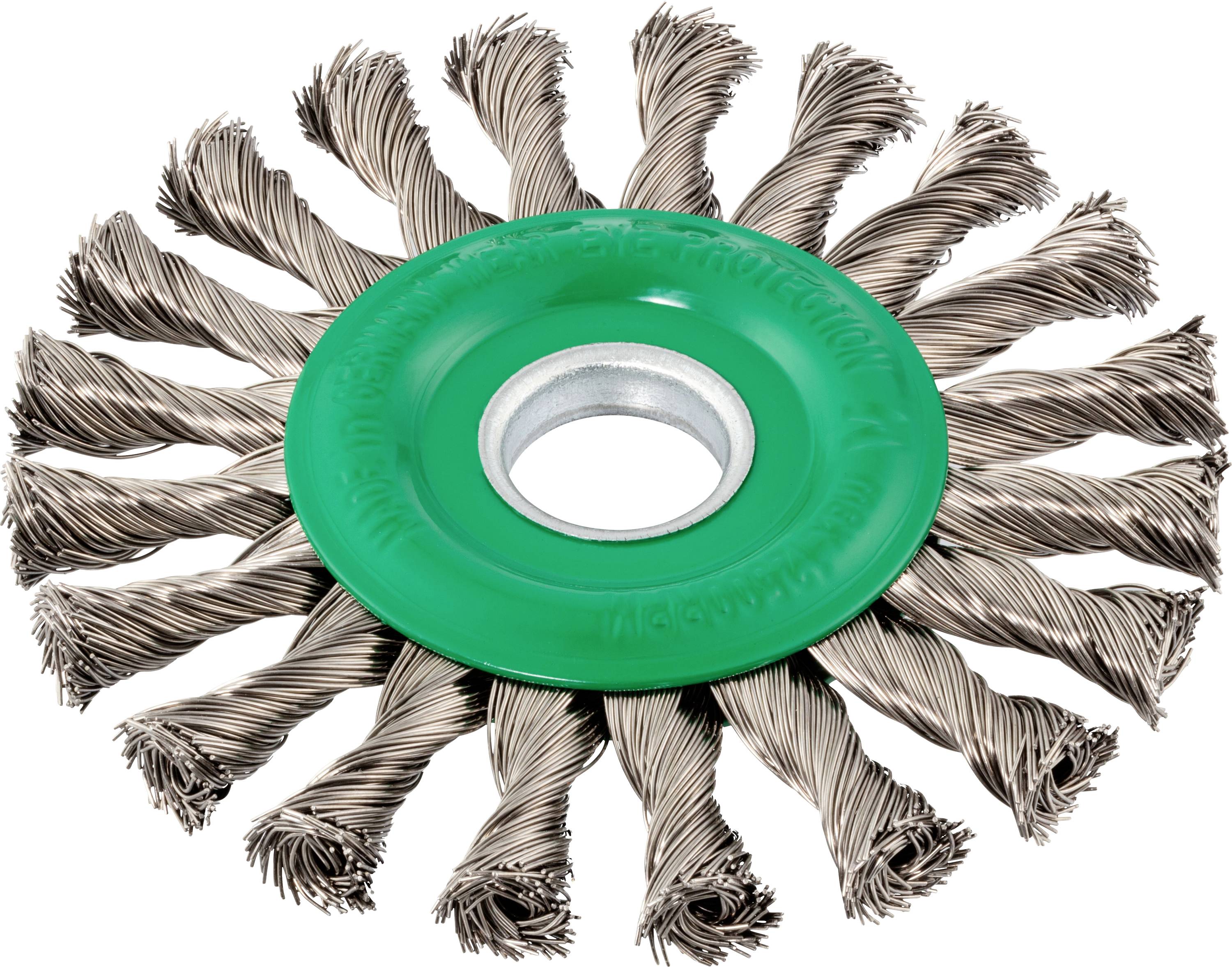 LUKAS-ERZETT Rund-Drahtbürste BRVZ für Edelstahl 125x14mm für Winkelschleifer gezopft BRVZ 12514 VA A350312514235 1St.