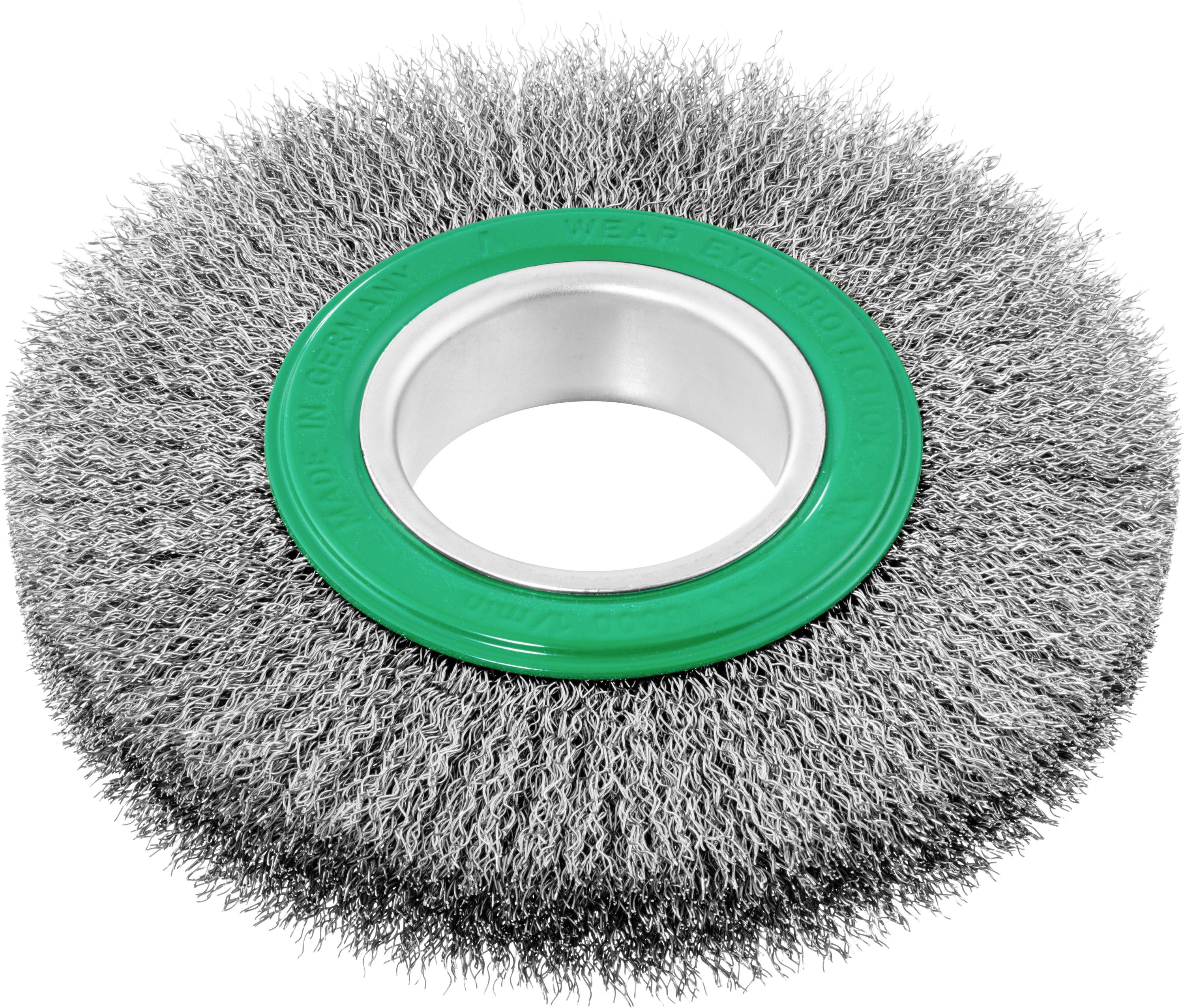 LUKAS-ERZETT Rund-Drahtbürste BRVW für Edelstahl 150x23mm für Geradschleifer gewellt BRVW 15023 B.50 VA A350315023213 1St.