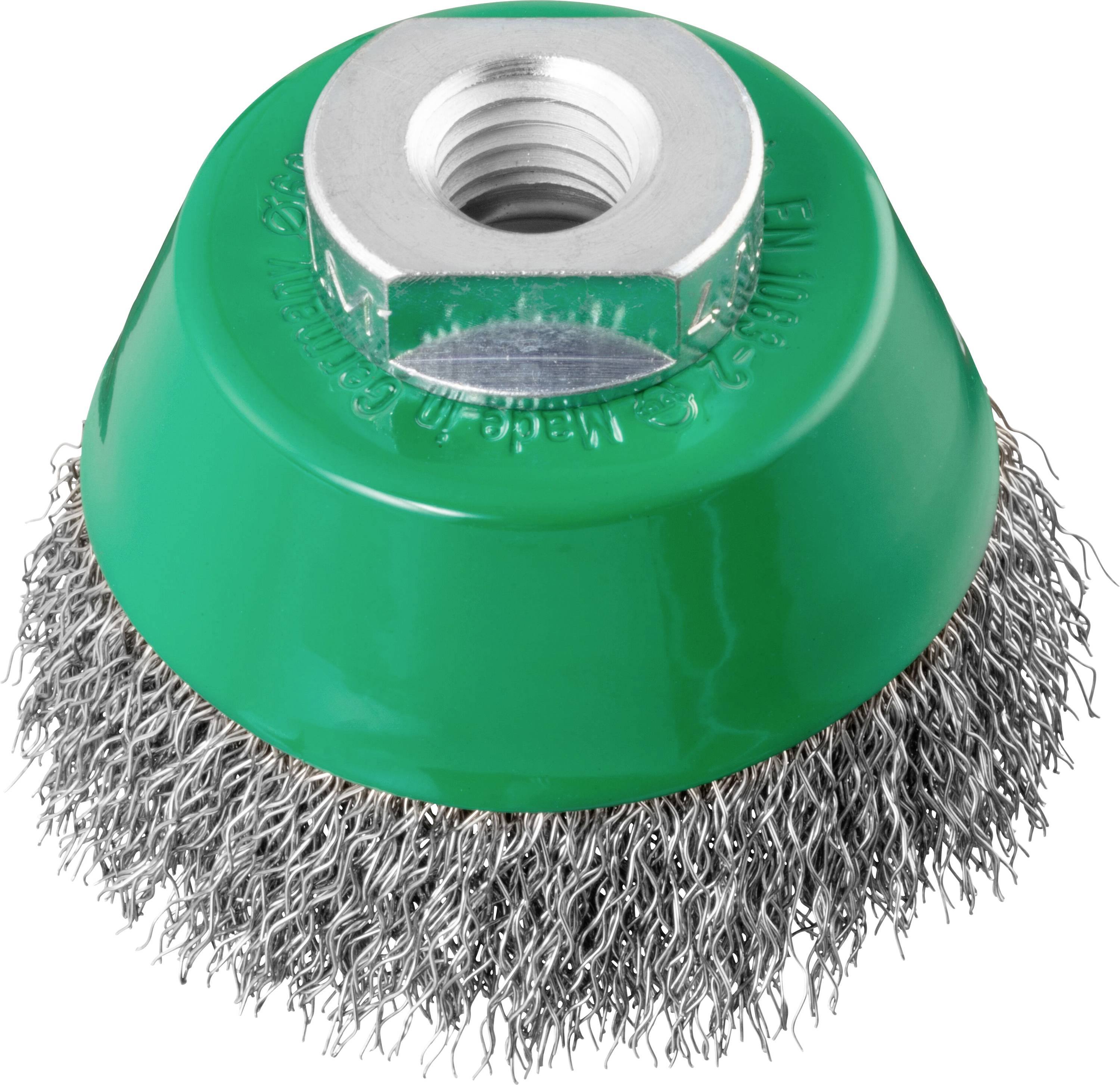 LUKAS-ERZETT Topfbürste BTVW für Edelstahl 60x21mm für Winkelschleifer gewellt BTVW 06021G M14 VA A350406021213 1St.