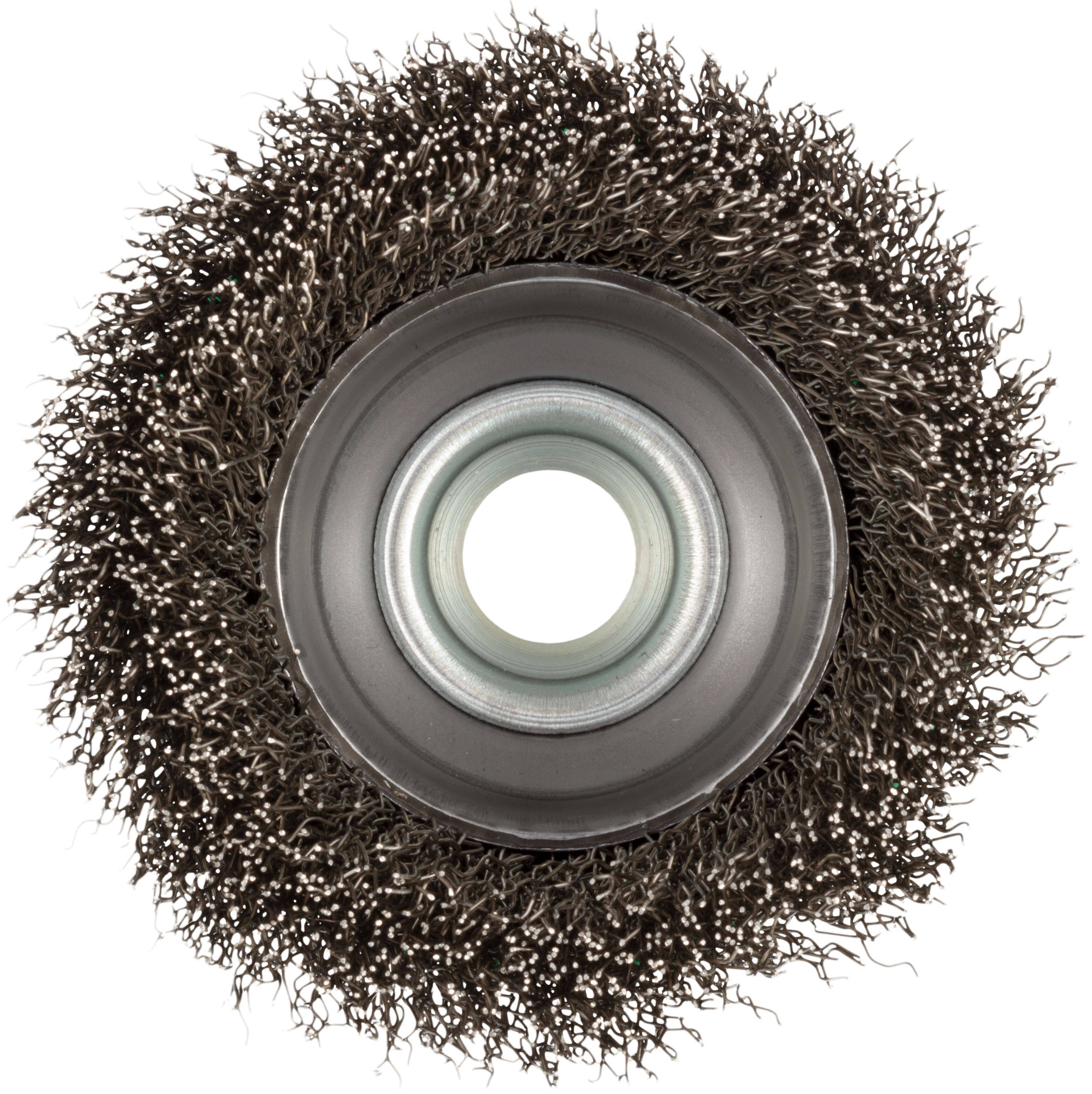 LUKAS-ERZETT Topfbürste BTVW für Edelstahl 60x21mm für Winkelschleifer gewellt BTVW 06021G M14 VA A350406021213 1St.