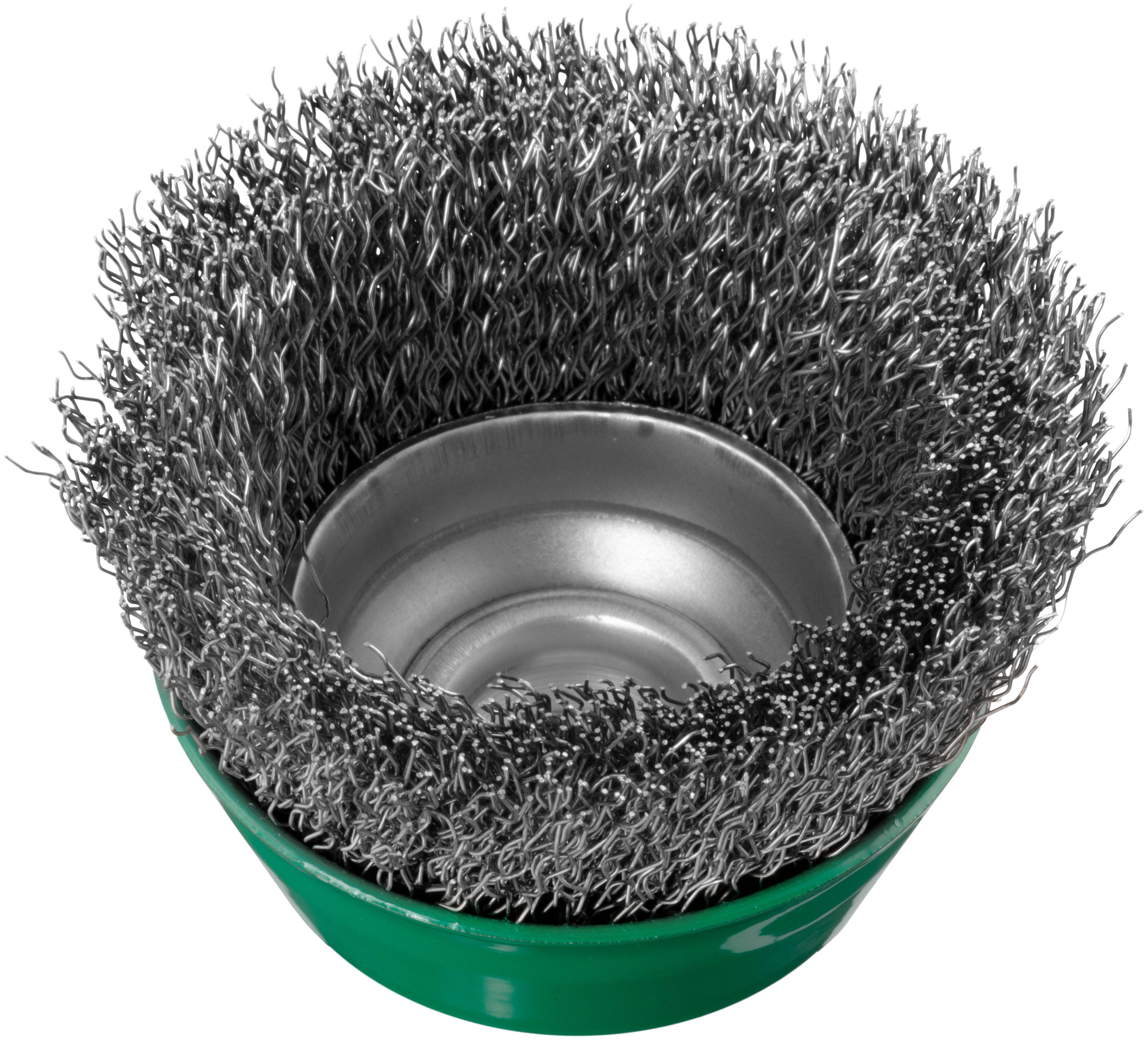 LUKAS-ERZETT Topfbürste BTVW für Edelstahl 60x21mm für Winkelschleifer gewellt BTVW 06021G M14 VA A350406021213 1St.