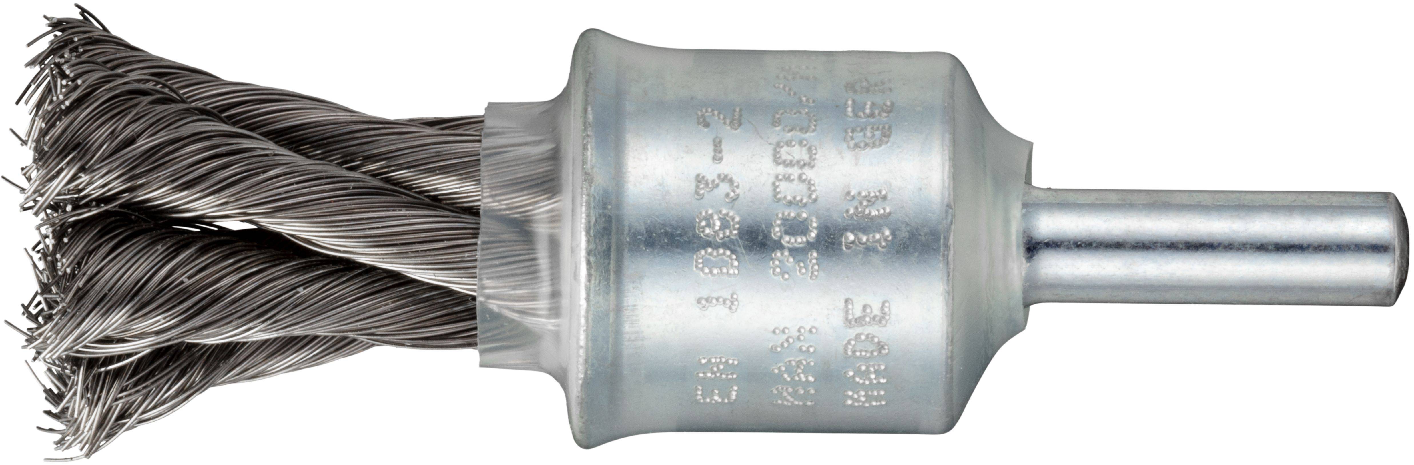 LUKAS-ERZETT Pinsel-Drahtbürste BPVZ für Edelstahl 20x29mm für Geradschleifer gezopft BPVZ 02029 S6 VA A350502029232 10St.