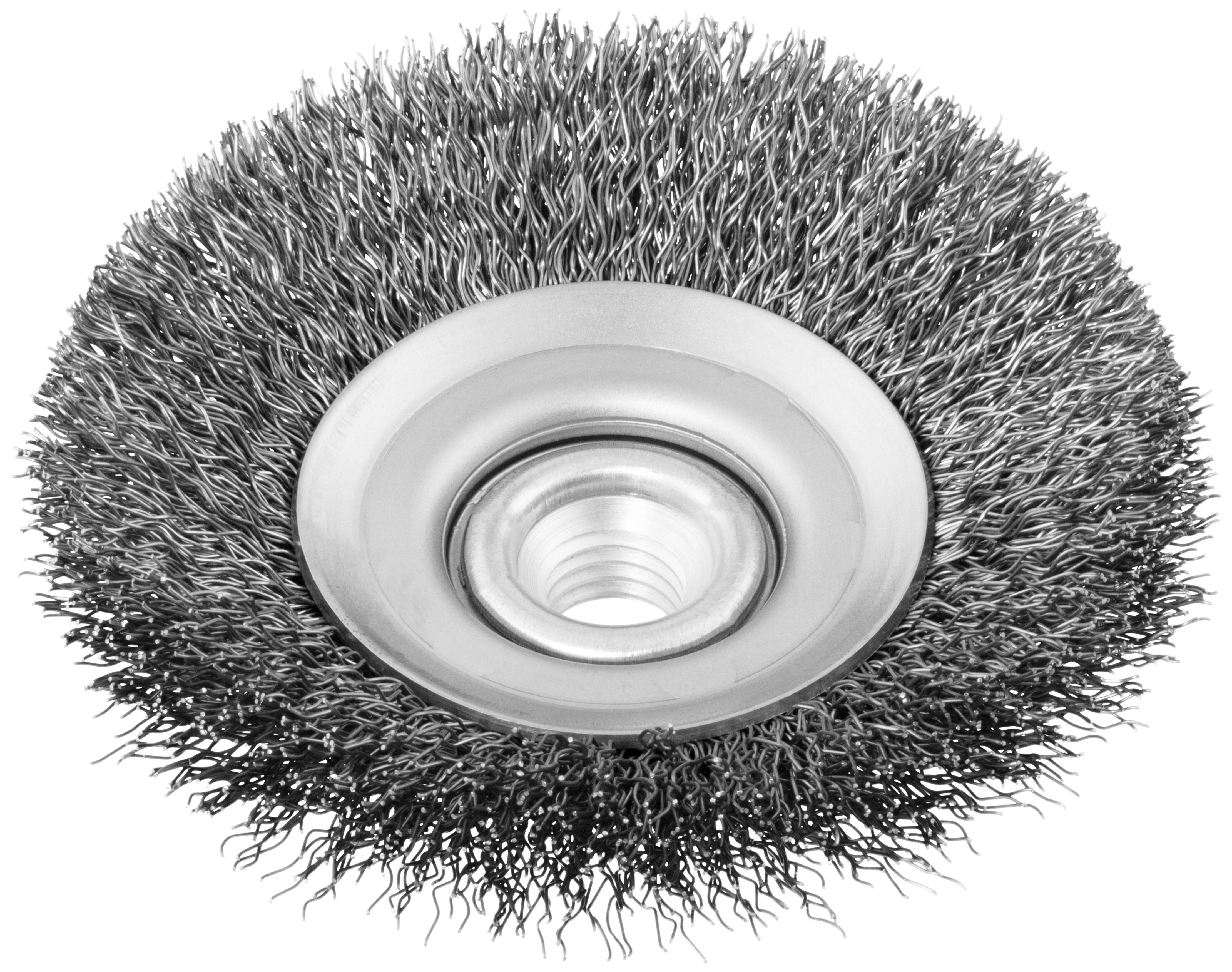 LUKAS-ERZETT Kegelbürste BKSW universal 100x12mm für Geradschleifer gewellt BKSW 10012 M14 A350610012114 1St.