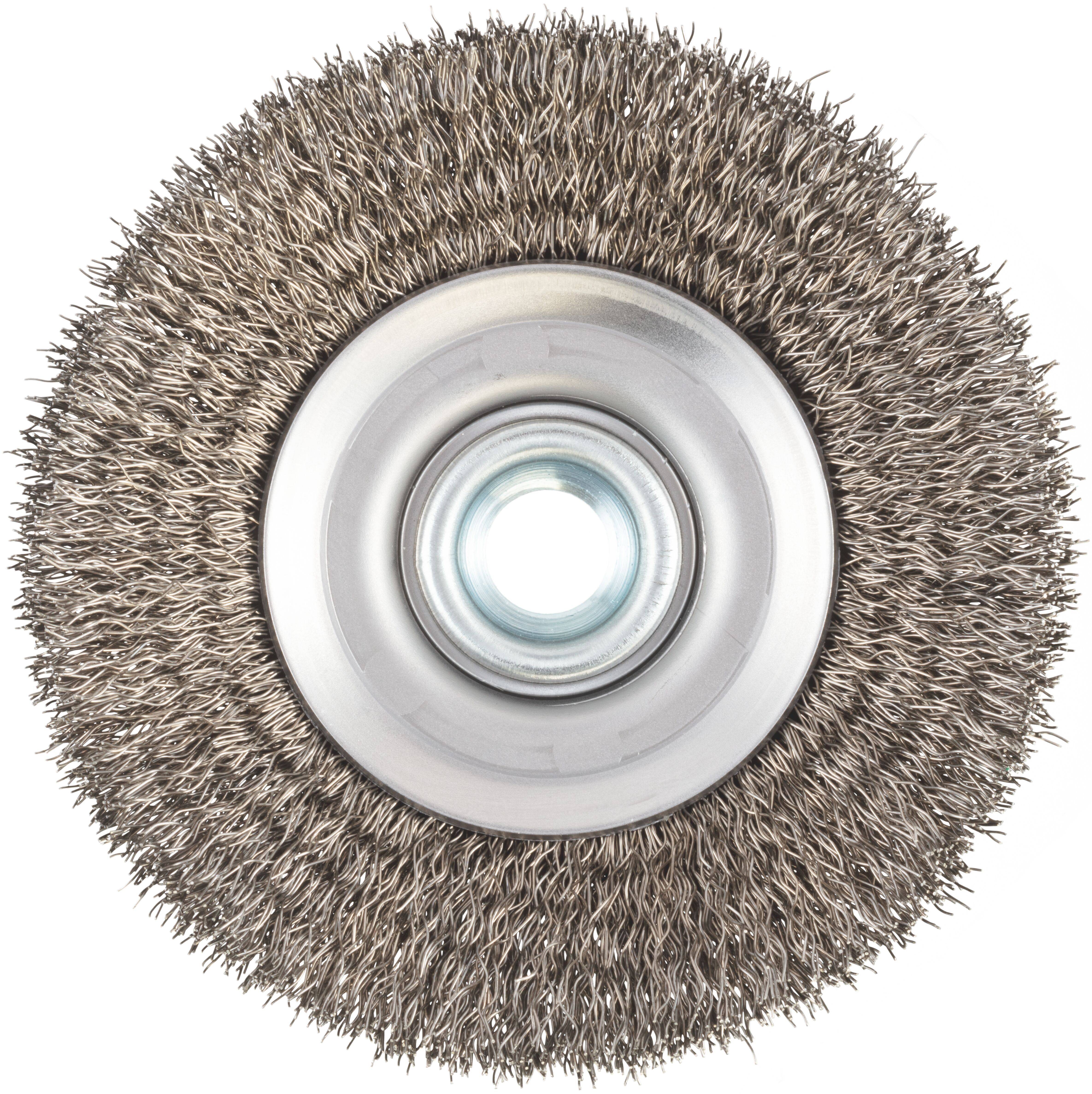 LUKAS-ERZETT Kegelbürste BKVW für Edelstahl 100x12mm für Winkelschleifer gewellt BKVW 10012 M14 VA A350610012213 1St.