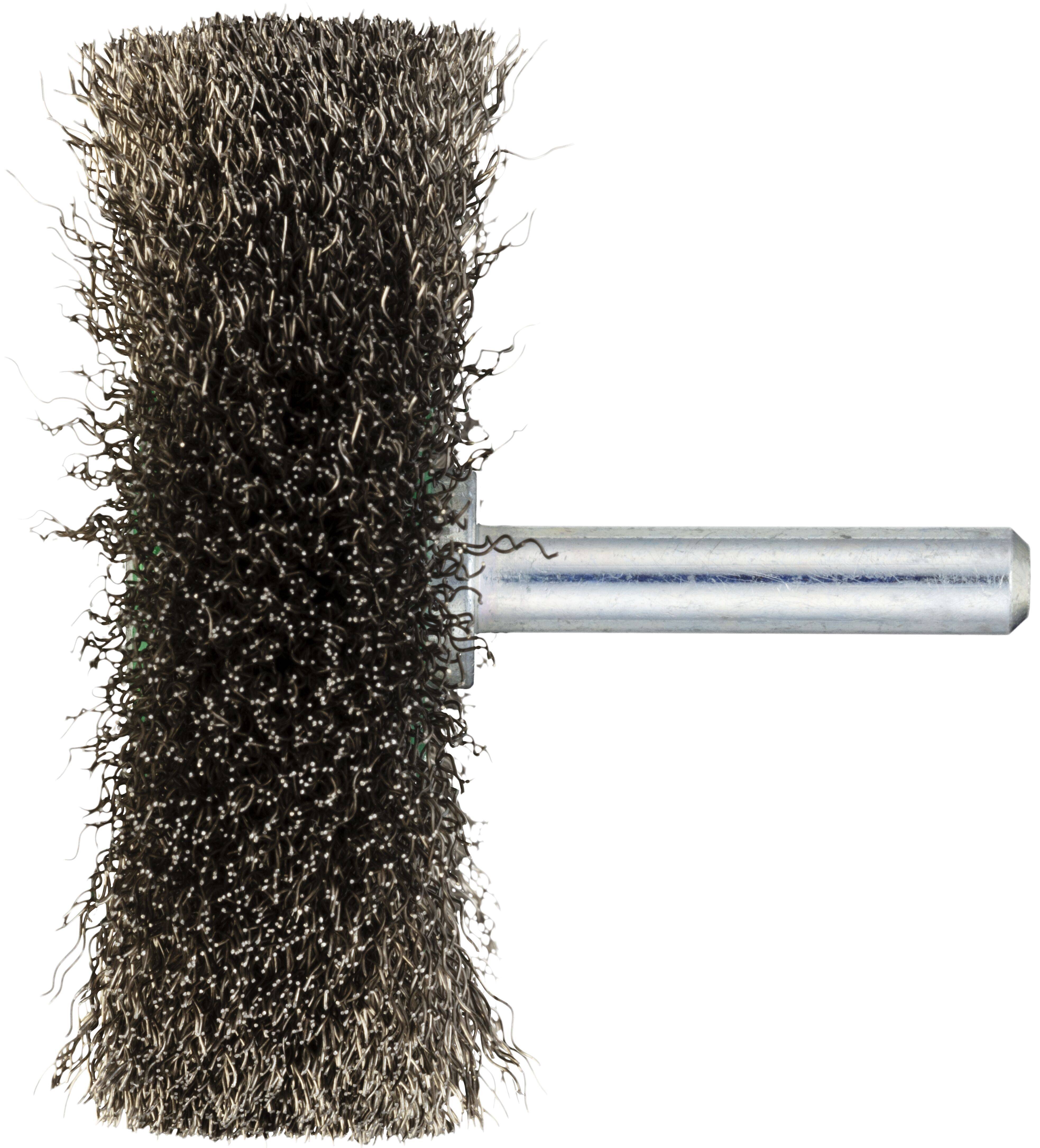 LUKAS-ERZETT Schaftrund-Drahtbürste BSVW für Edelstahl 60x18mm für Geradschleifer gewellt BSVW 06018 S6 VA A351006036 10St.