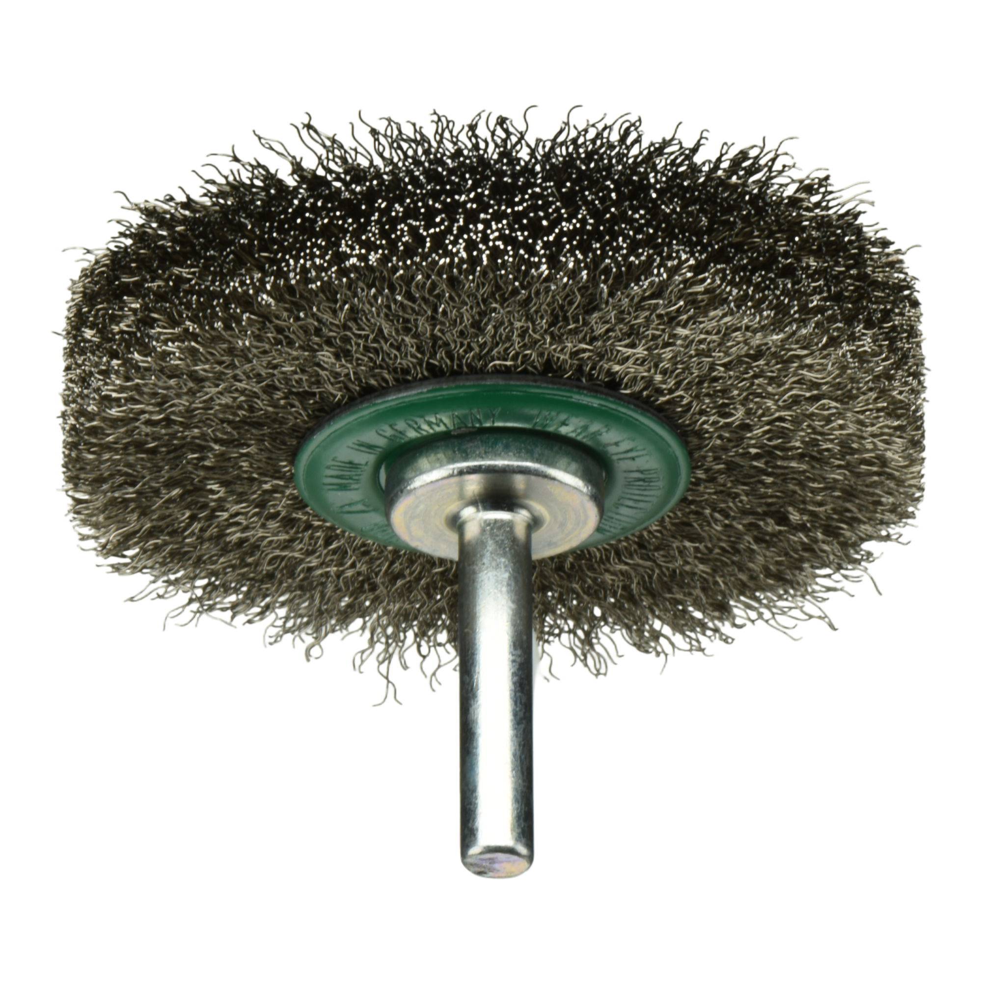 LUKAS-ERZETT Schaftrund-Drahtbürste BSVW für Edelstahl 70x18mm für Geradschleifer gewellt BSVW 07018 S6 VA A351007036 10St.