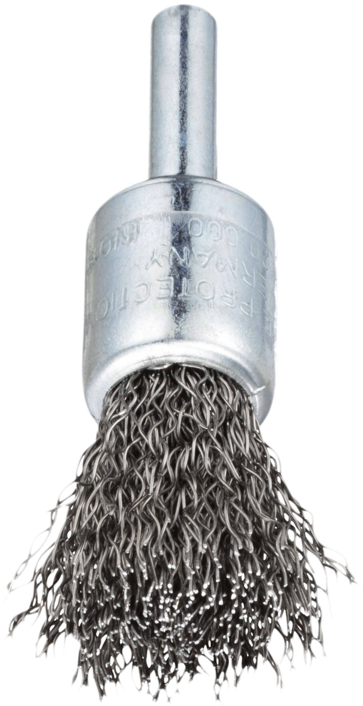 LUKAS-ERZETT Pinsel-Drahtbürste BPVW für Edelstahl 17x25mm für Geradschleifer gewellt BPVW 01725 S6 VA A351101506 10St.